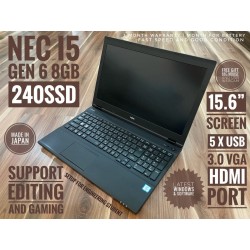 NEC i5 GEN 6 8GB 240SSD 15.6"